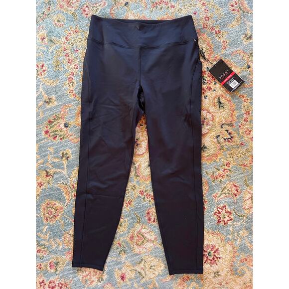 Spyder Active Black Performance Leggings with Side Pockets - Picture 2 of 13